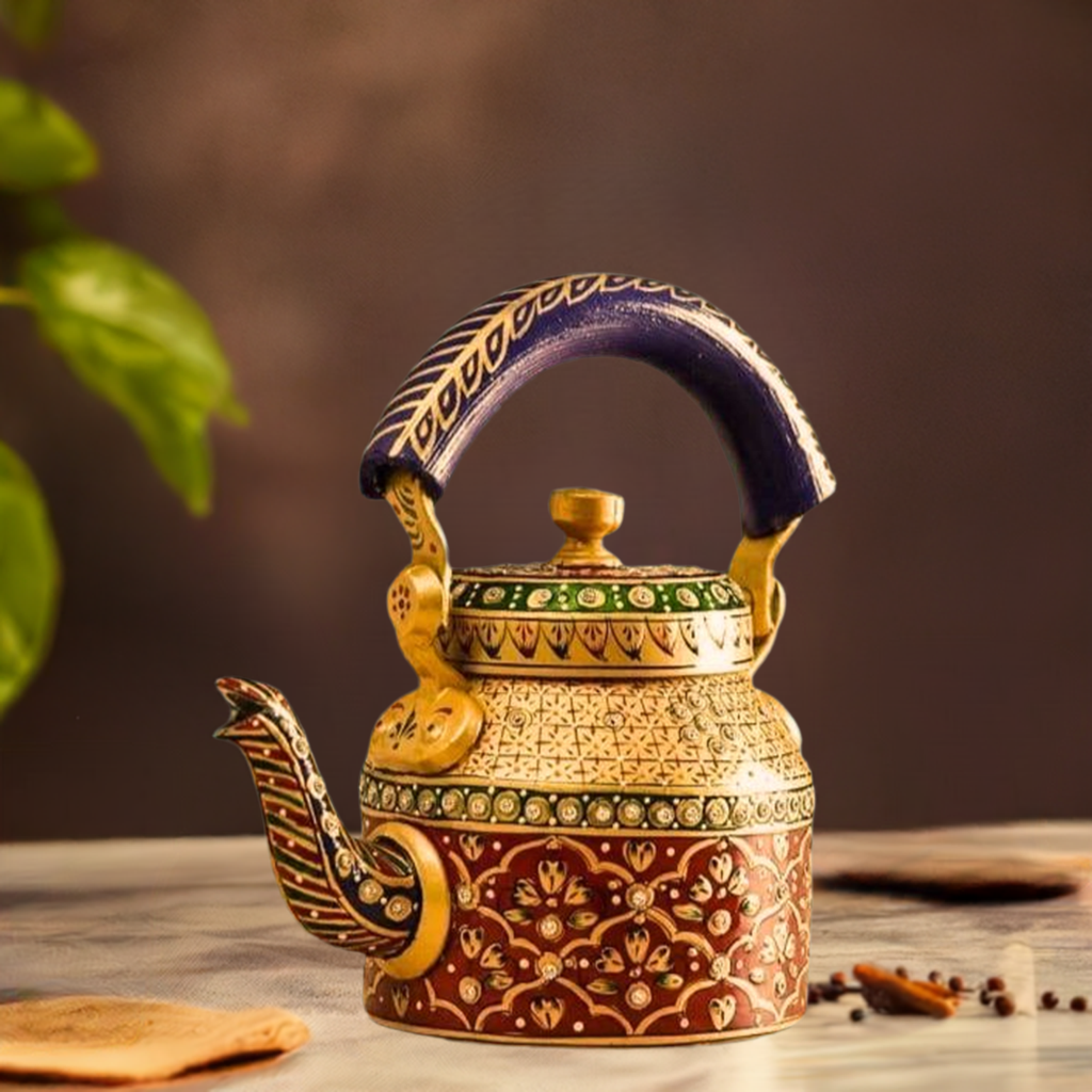 Hand Painted Indian Chai Kettle