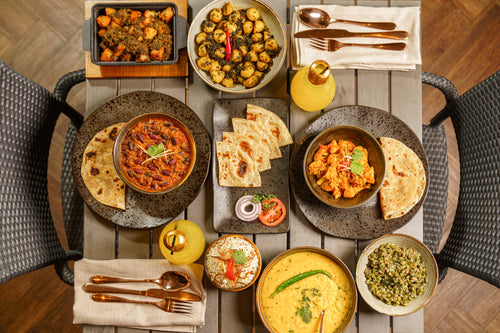 A Curry Lovers Meal Box - consisting of curries and chappatis, ready to eat