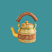 Load image into Gallery viewer, Hand Painted Indian Chai Kettle
