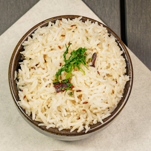 A bowl of Jeera Rice 