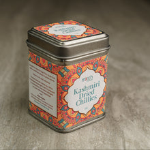 Load image into Gallery viewer, A tin of Kashmiri Dried Chillies 
