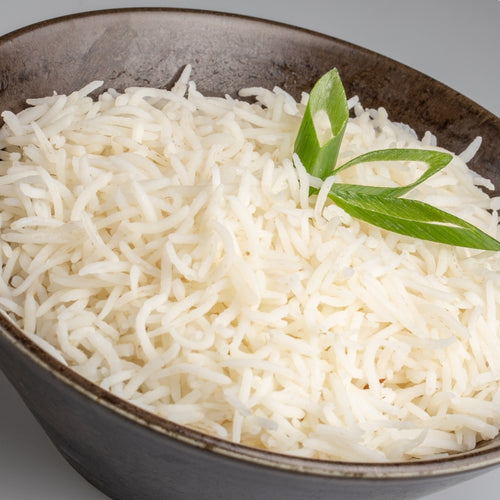 A bowl of fluffy, steamed rice 